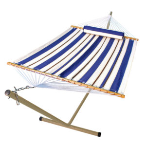 11' Fabric Hammock, Pillow, and Stand Combination
