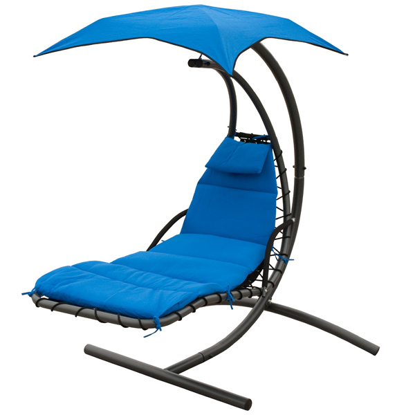 Blue Cloud-9 Cushion and Canopy Set Sand Cloud-9 Cushion and Canopy Set on Chair
