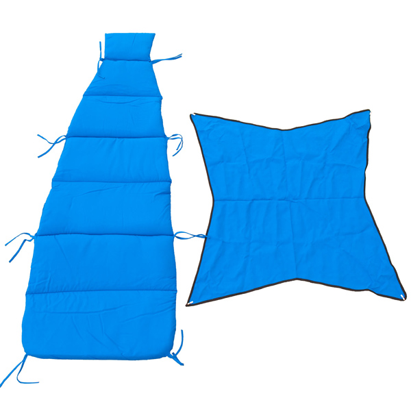 Blue Cloud-9 Cushion and Canopy Set