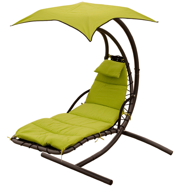 Green Cloud-9 Cushion and Canopy Set Sand Cloud-9 Cushion and Canopy Set on Chair