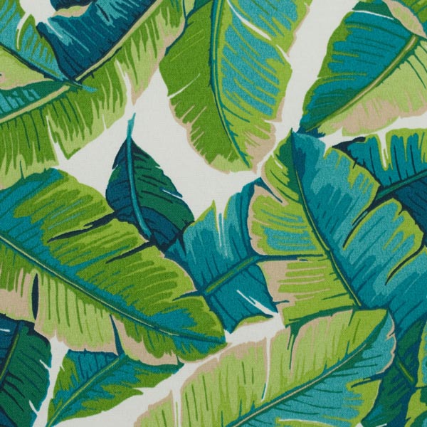 Green Palm Leaf Fabric