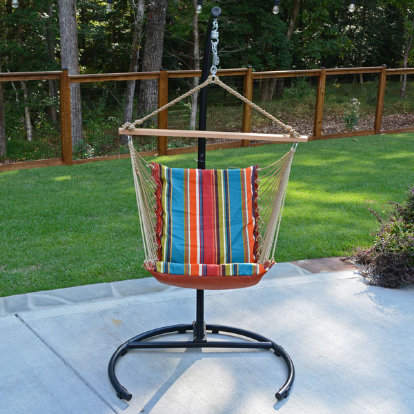 Hanging Soft Comfort Chair on Patio