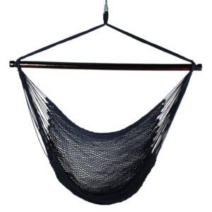 Navy Hanging Caribbean Rope Chair