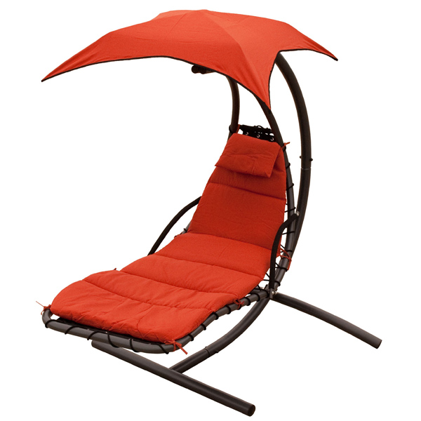 Orange Cloud-9 Cushion and Canopy Set Sand Cloud-9 Cushion and Canopy Set on Chair