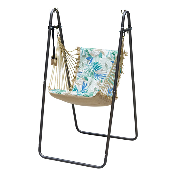 Soft Comfort Swing Chair With Stand Side