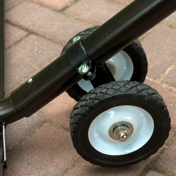 Steel construction with-rubber wheels detail