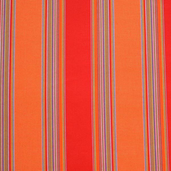 Orange and Red Stripe Fabric