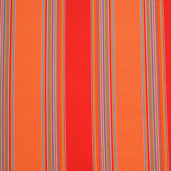 Orange and Red Stripe Fabric
