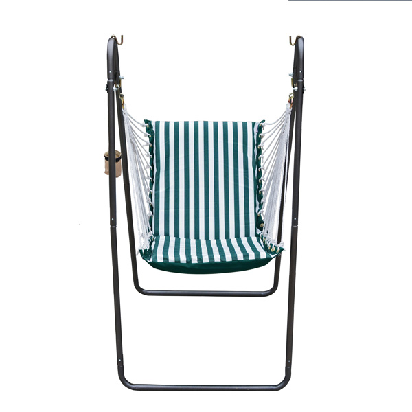 Sunbrella Soft Comfort Swing Chair With Stand Front